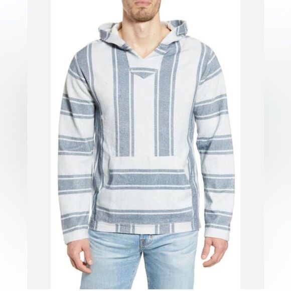 NEW Faherty Baja Beach Striped Terry Hoodie Size Small - Picture 1 of 10